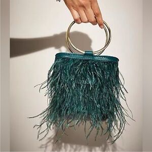 Free People Feather Cluch